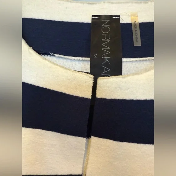 NORMA KAMALI Obie striped stretch-jersey maxi dress SZ M $179 - Picture 7 of 9